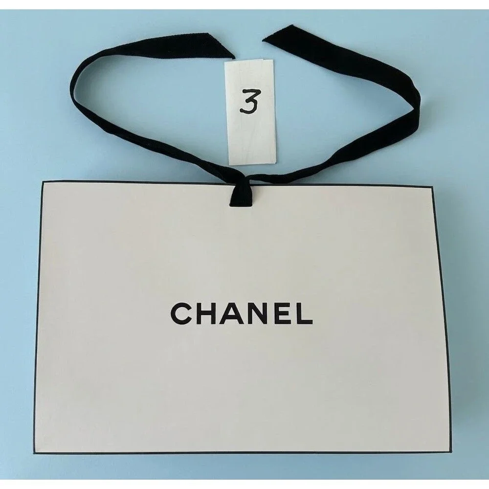 Authentic Chanel Packaging Set – 3 Paper Shopping Bags & 1 Pillow Box